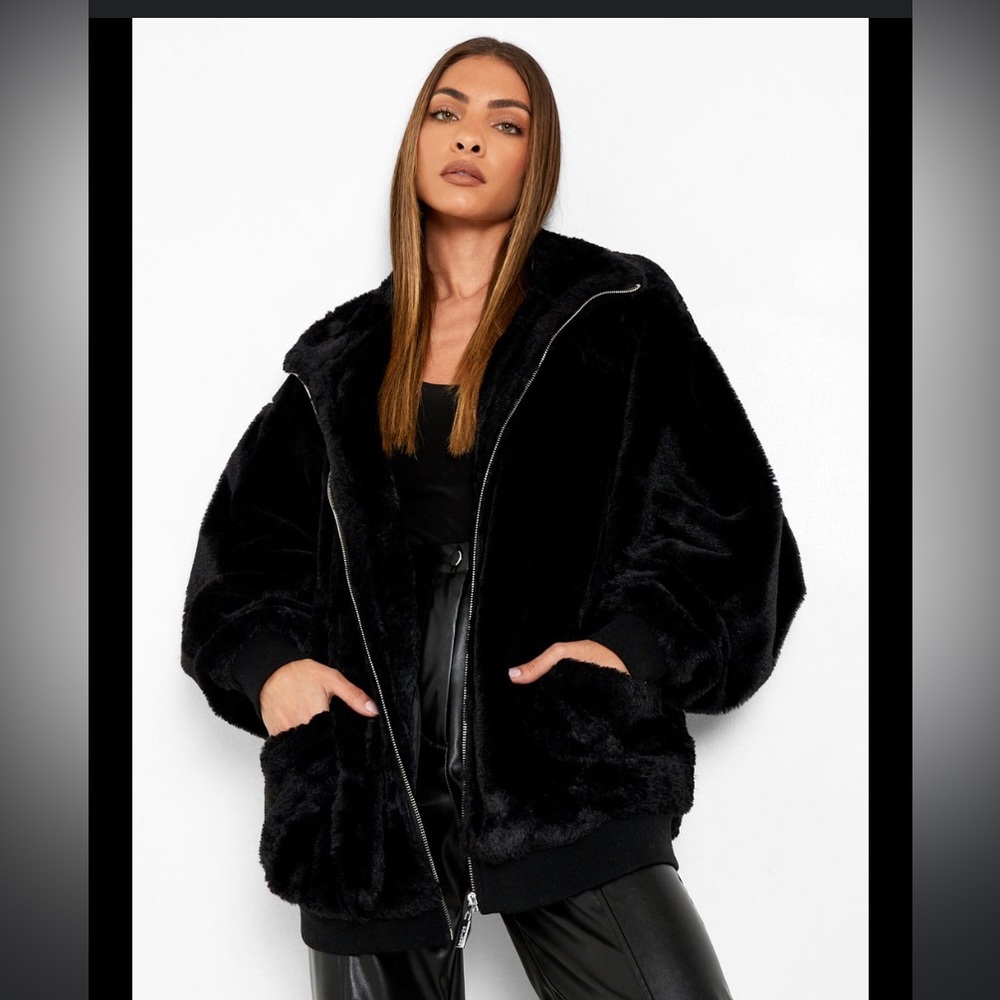 Free People Faux Fur Coat